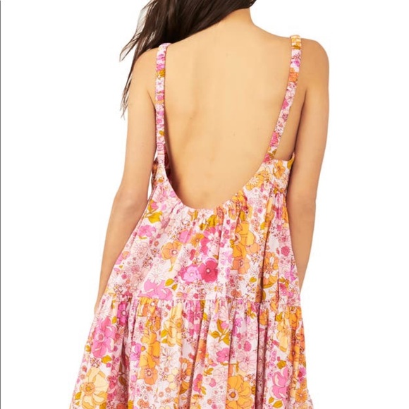 Free people floral boho elastic strap dress size S - Picture 7 of 8